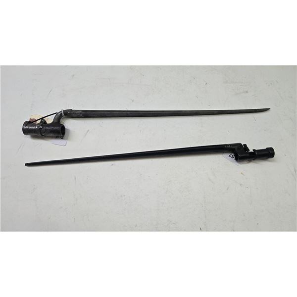 Two bayonets including a Snider TY6 and a Russian Mosin Nagant M91/30 spike