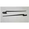 Image 1 : Two bayonets including a Snider TY6 and a Russian Mosin Nagant M91/30 spike