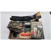 Image 1 : Selection of hunters supplies including rifle slings, SKS scope mount, Butt Out tool, trigger lock, 