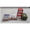 Image 1 : Selection of small caliber bullets including three full 100 count boxes Hornady .17 cal 25 gr HP, on