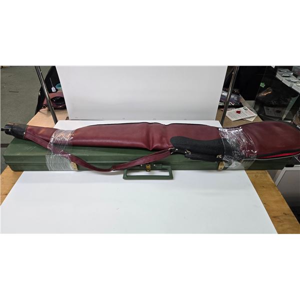 One vintage 50" hard rifle case and a 52" soft case