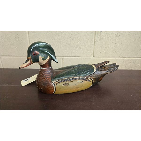 Ducks Unlimited wood duck limited edition decoy #1797 of the 1983-1984 season by carver Tom Taber. M