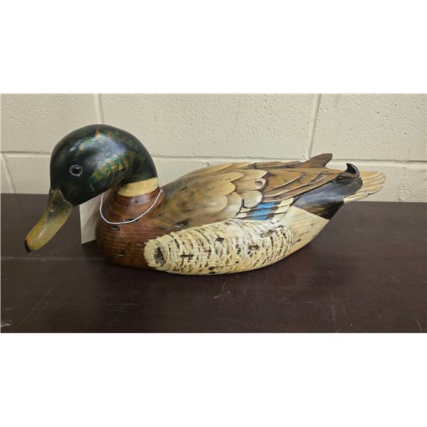 Ducks Unlimited Mallard limited edition decoy #1552 from the 1982-1983 season by carver Tom Taber. M