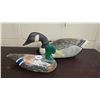 Image 1 : Two duck decoys including Ducks Unlimited Canada Goose classic edition decoy 1 of 500 by carver M. M