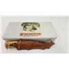 Image 1 : Collectible knives including Winchester .30-30 commemorative knife set, small hunting knife w/ carve