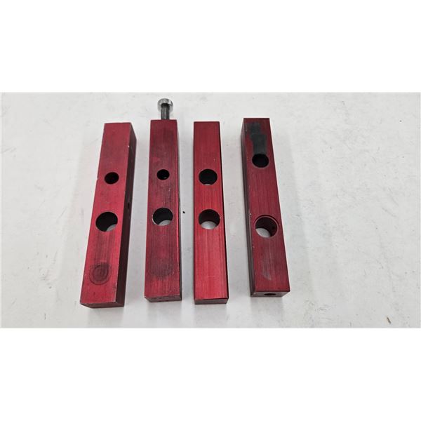 Four metering blocks for shot shell loaders