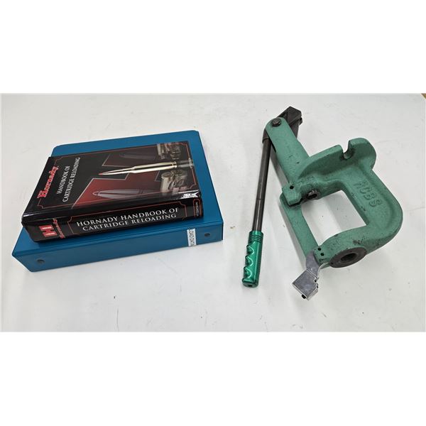 RCBS Jr 3 loading press and 2 loading manuals