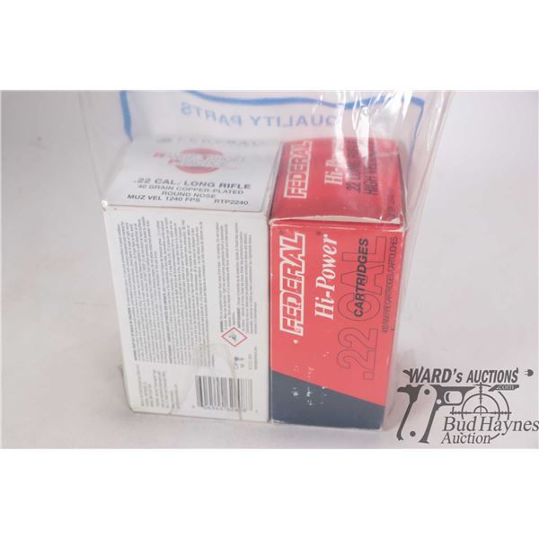 One full 500 count box Federal .2 LR 40 gr copper plated round nose and one full 400 count box Feder