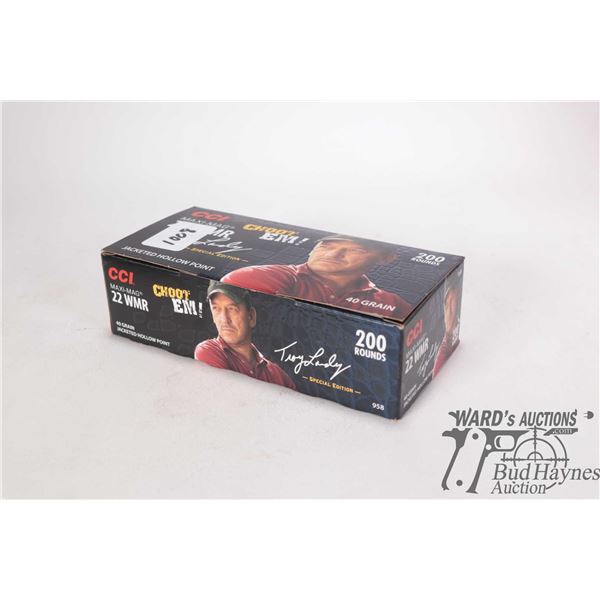 One full 200 count box CCI maxi-mag .22 WMR 40 gr jacketed HP