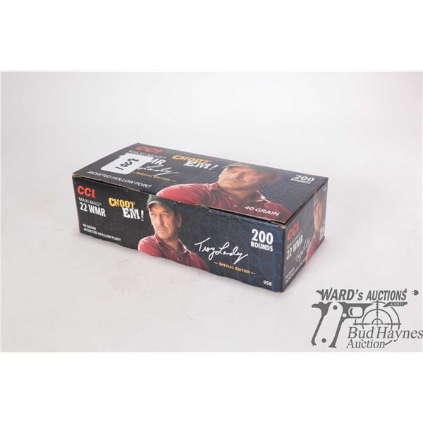 One full 200 count box CCI maxi-mag .22 WMR 40 gr jacketed HP