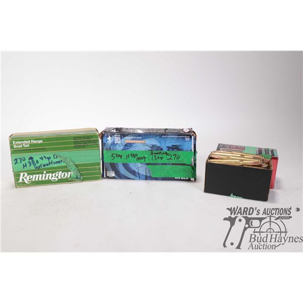 Bag containing 60 count of .270 win reloads