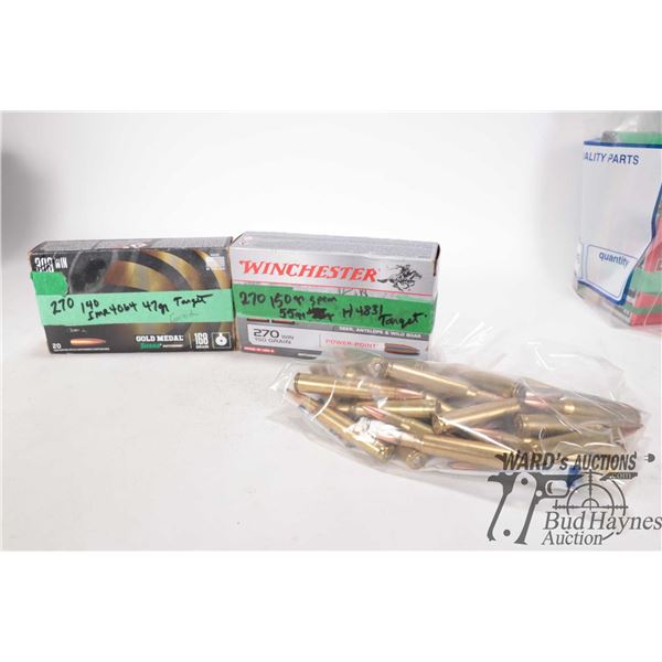 Bag containing 80 count of .270 win reloads