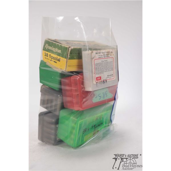 Four full 50 count packs and one 40 count pack of .38 spl reloads