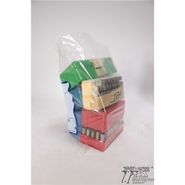 Four full 50 count packs and one partial 36 count pack of .38 spl reloads plus 6 CCI shot shells