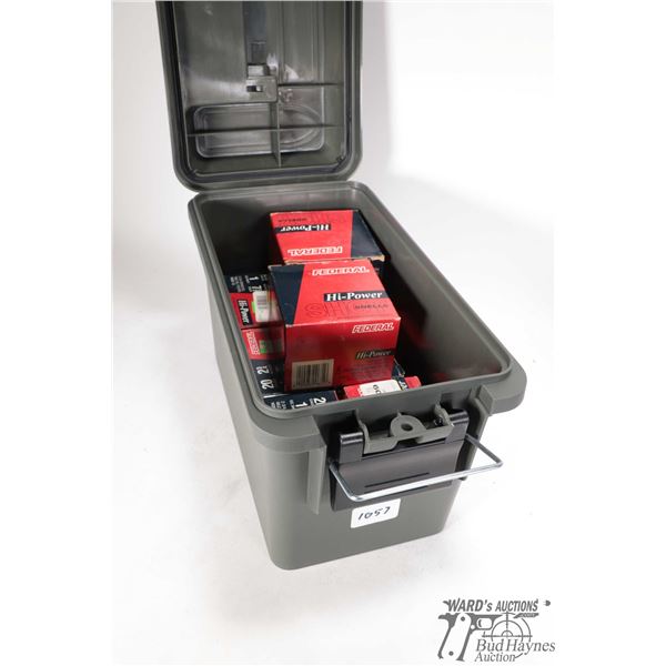 Eight full 25 count boxes Federal Hi-Power 20 ga 3/4" #7 1/2 in a plastic ammo box