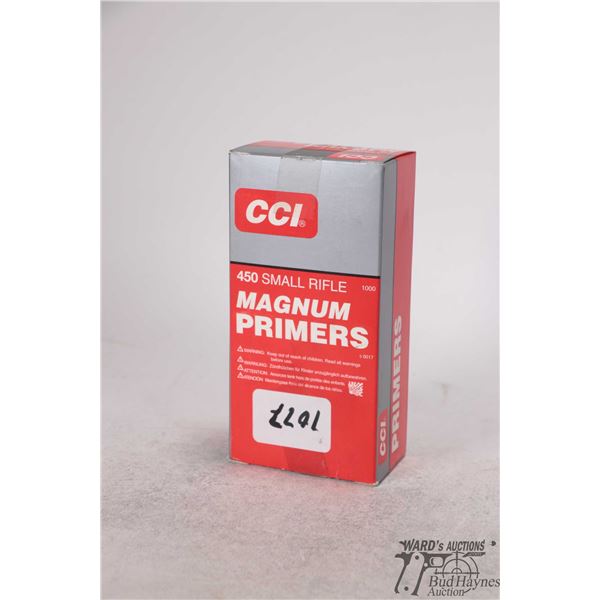 Partial 857 count box of CCI small rifle magnum primers No. 450