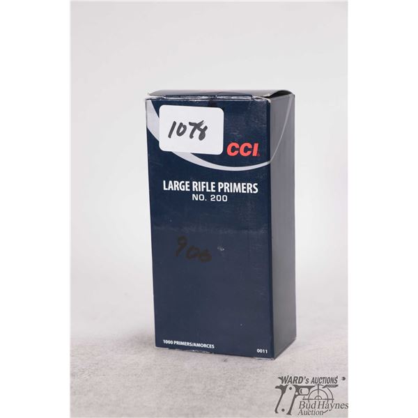 Partial 900 count box of CCI large rifle primer No. 200