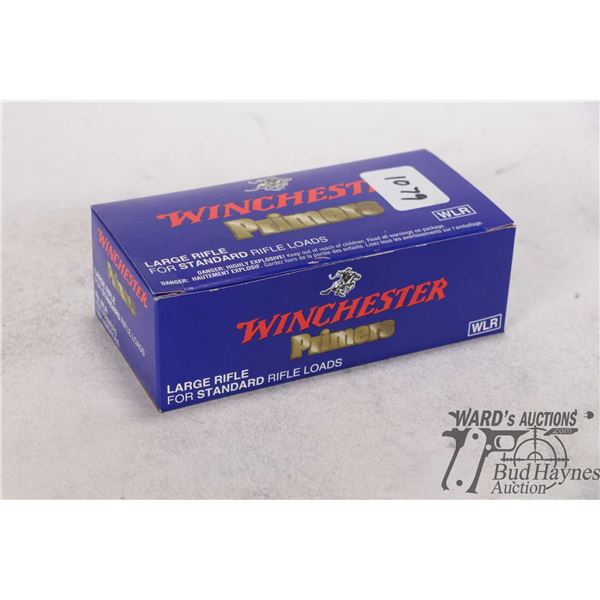 One partial 900 count box of Winchester large rifle primers No. WLR