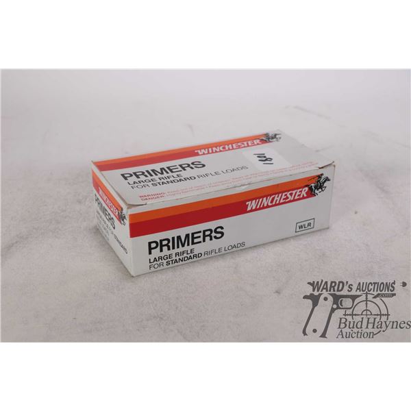 One full 1000 count box of Winchester large rifle primers No. WLR