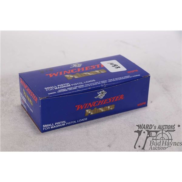 One partial 818 count box Winchester small pistol, magnum pistol primers No. WSPM