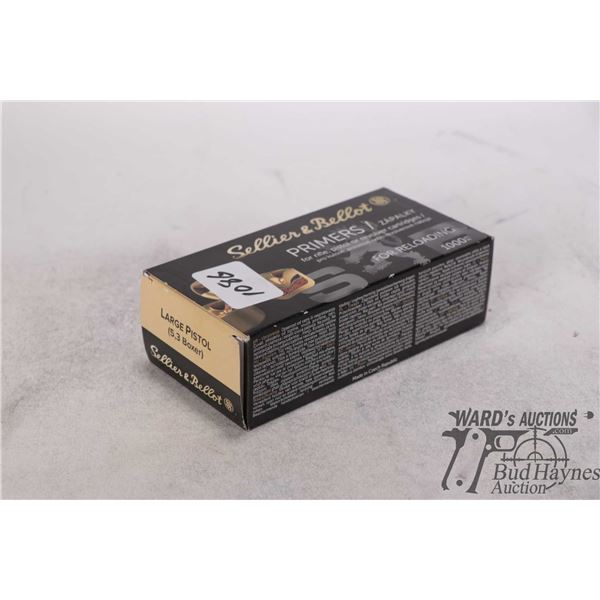 One full 1000 count box Sellier & Bellot large rifle primers