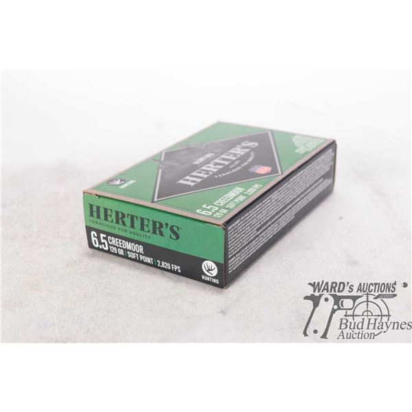One full 20 count box Herter's 6.5 creedmoor 129 gr soft point