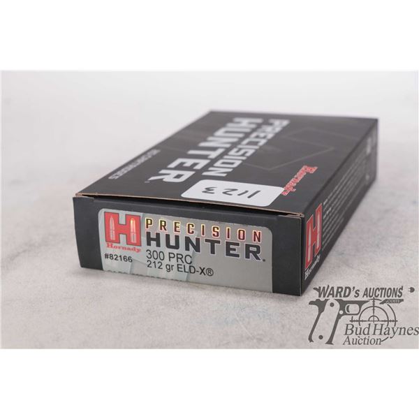 One full 20 ount box Honrady precision hunter .300 PRC 212 gr ELD-X