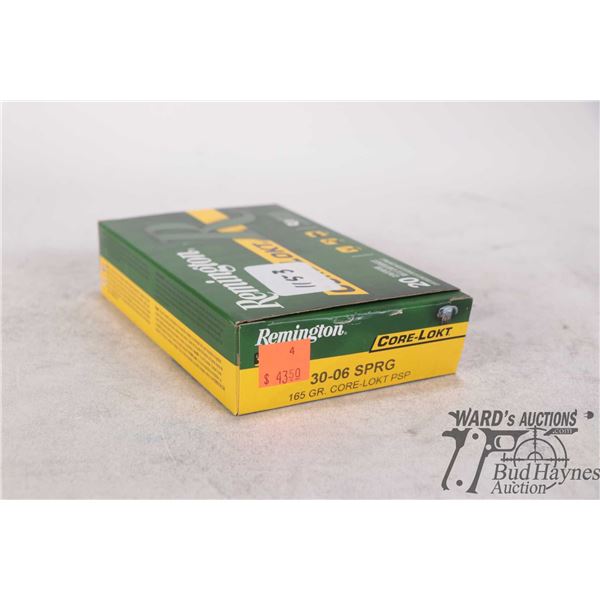 1 full 20 count box of RemingtonCore-Lokt 30-06 sprg 165gr PSP