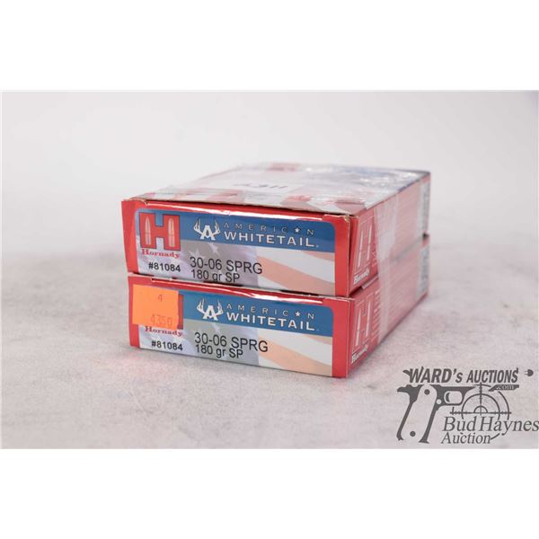 1 full 20 count box and partial 6 count box of Hornady American White Tail 30-06 sprg 180gr sp