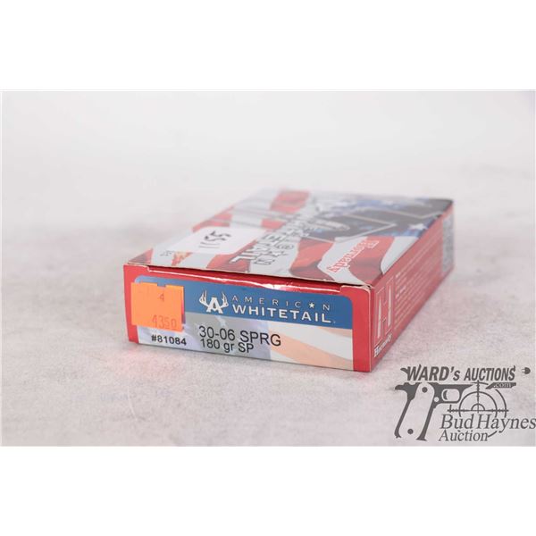 1 full 20 count box of Hornady American Whitetail 30-06 sprg 180gr SP
