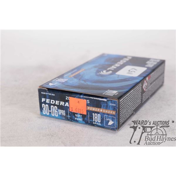 1 full 20 count box of Federal Power Shok 30-06 sprg 180gr jacketed soft point