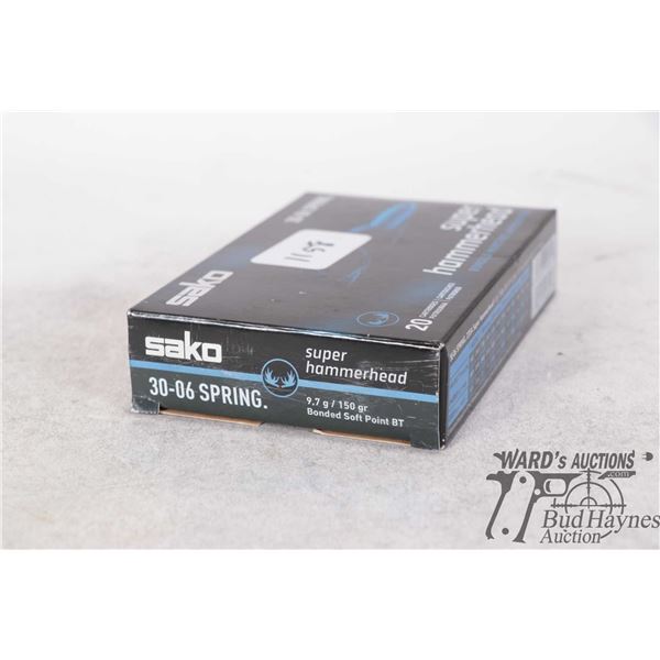 1 full 20 count box of Sako Super Hammerhead 30-06 sprg 150gr bonded soft point