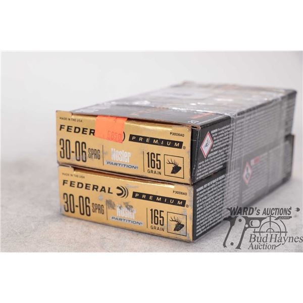 1 Full 20 count and a partial 7 count box of Federal premium 30-06 sprg 165gr Nosler Partition