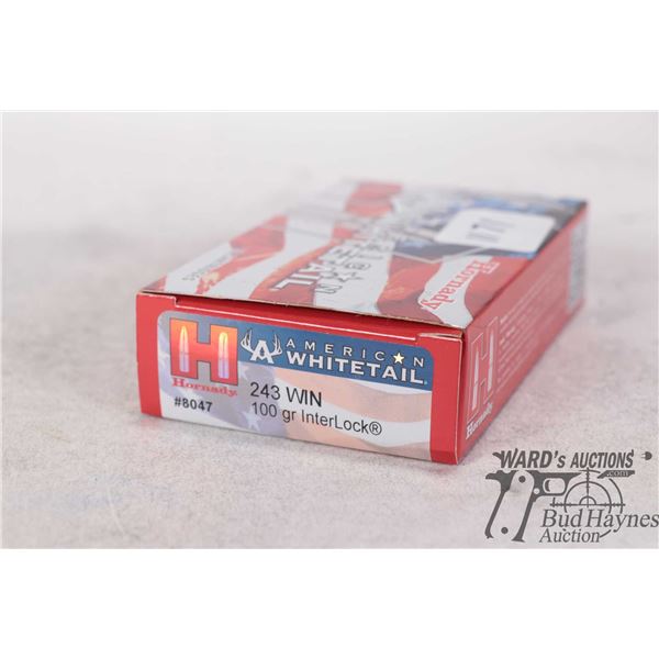 1 Full 20 count box of Hornady American Whitetail 243win 100gr Interlock
