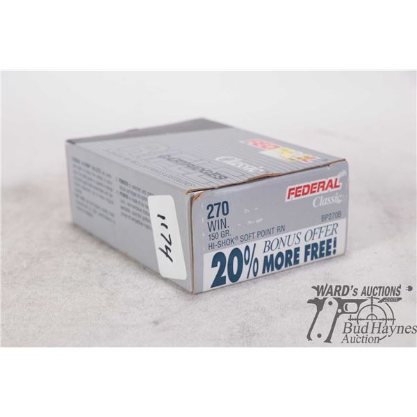 1 full 24 count box of Federal 270 win 150gr sp
