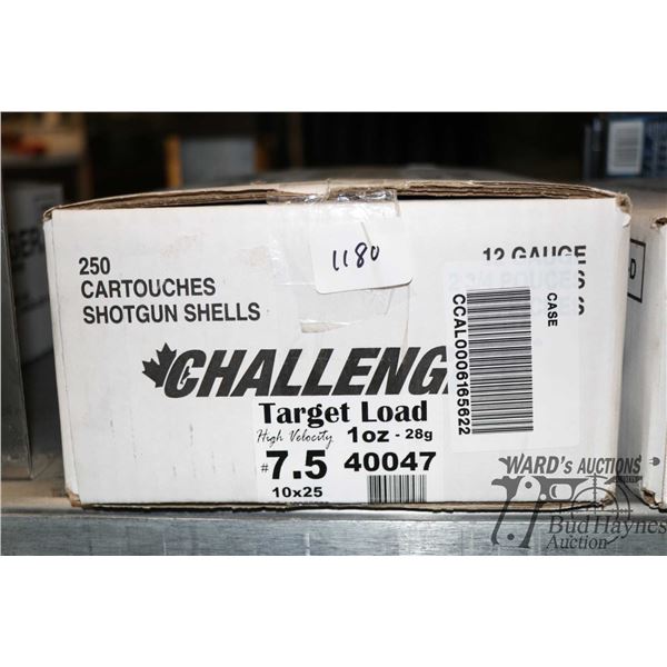 1 case with 10 full 25 count boxes of Challenger target load 2-3/4" #7-1/2