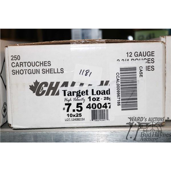 1 case with 10 full 25 count boxes of Challenger target load 2-3/4" #7-1/2
