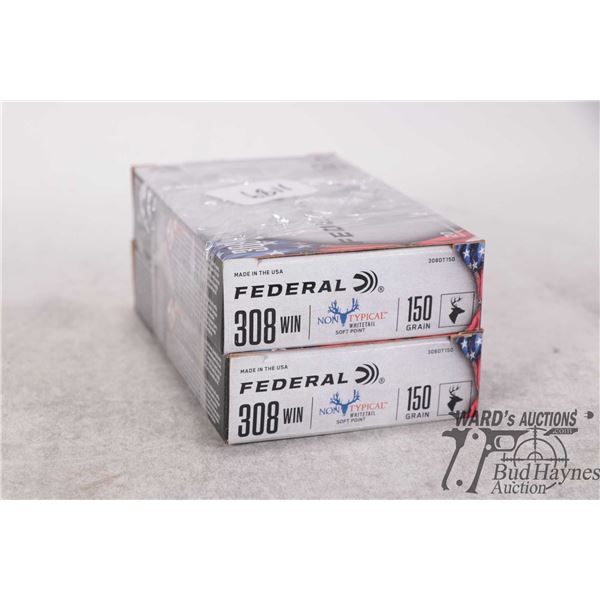 2 Full 20 count boxes of Federal non-typical 308 win 150gr soft point