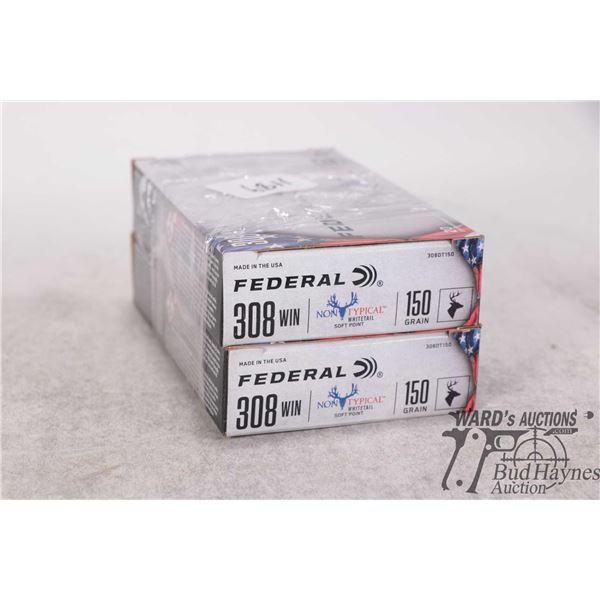 2 Full 20 count boxes of Federal non-typical 308 win 150gr soft point