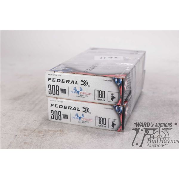 2 Full 20 count boxes of Federal non-typical 180gr soft point