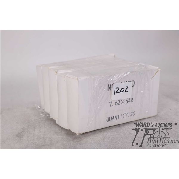 5 full 20 count boxes of 7.62x54R Norinco ammo