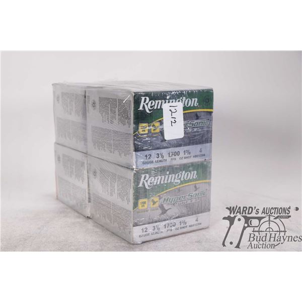 4 full 25 count boxes of Remington Hyper Sonic steel 12ga 3-1/2" #4