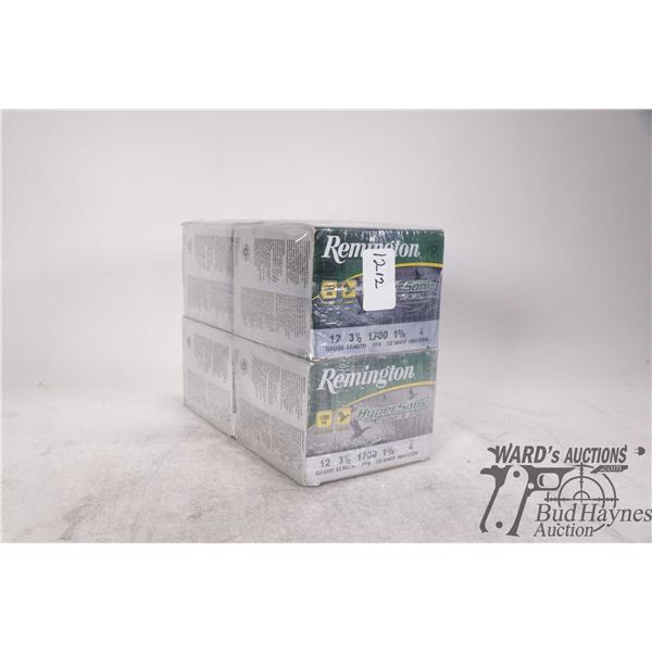 4 full 25 count boxes of Remington Hyper Sonic steel 12ga 3-1/2" #4
