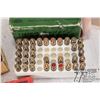Image 2 : 3 boxes of mixed factory 30 cal M1 Garand rounds including 1 full 20 count box with 11 original Worm