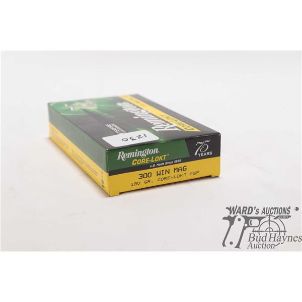 1 full 20 count box of Remington Core LOKT 300 win mag 180gr PSP