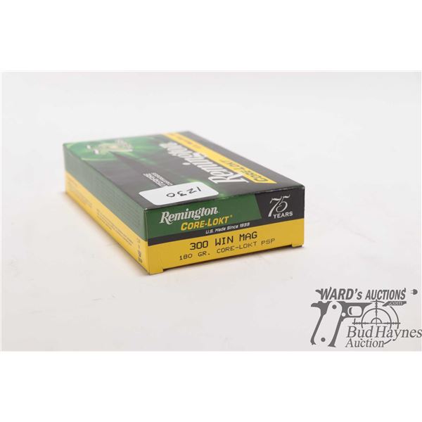 1 full 20 count box of Remington Core LOKT 300 win mag 180gr PSP