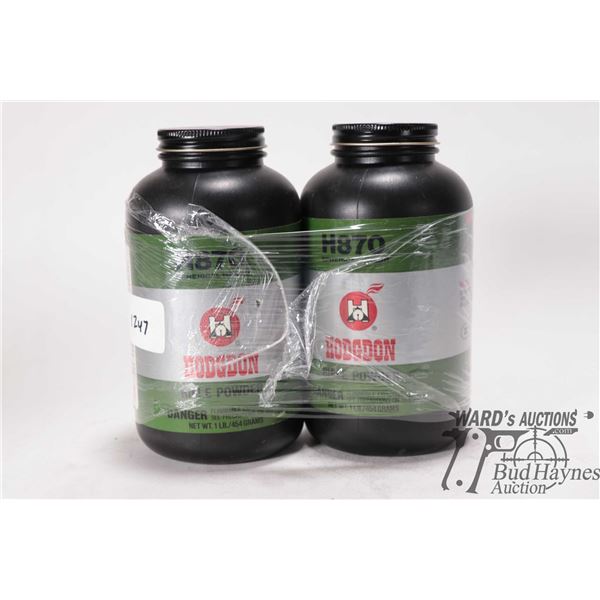 2 full 1lb containers of Hodgdon H870 rifle powder