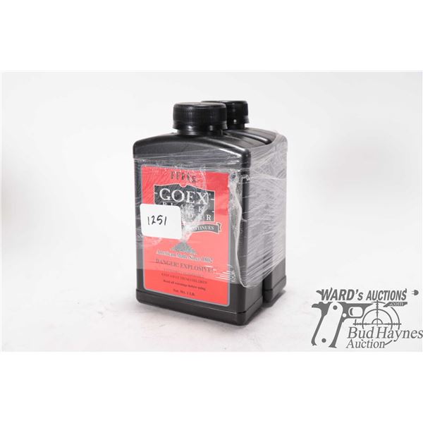 2 full 1lb containers of Goex FFFFg black powder