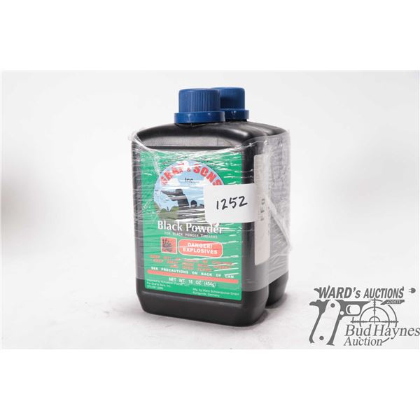 2 Full 1lb containers of Graf & Sons FFg black powder