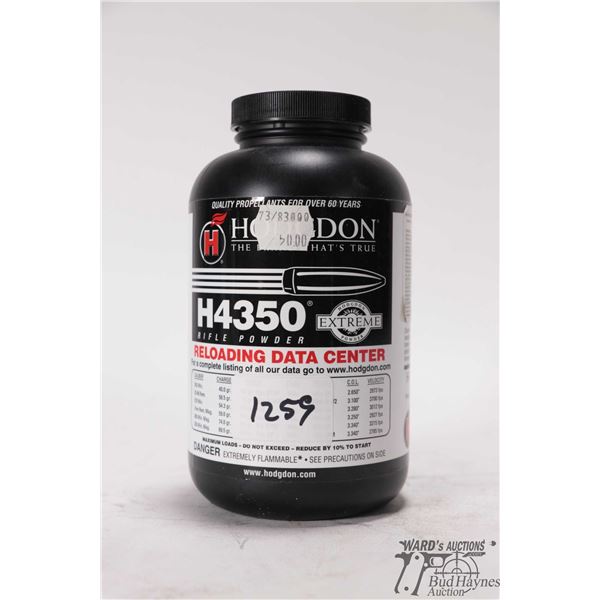 1 full 1lb container of Hdgdon H430 rifle powder